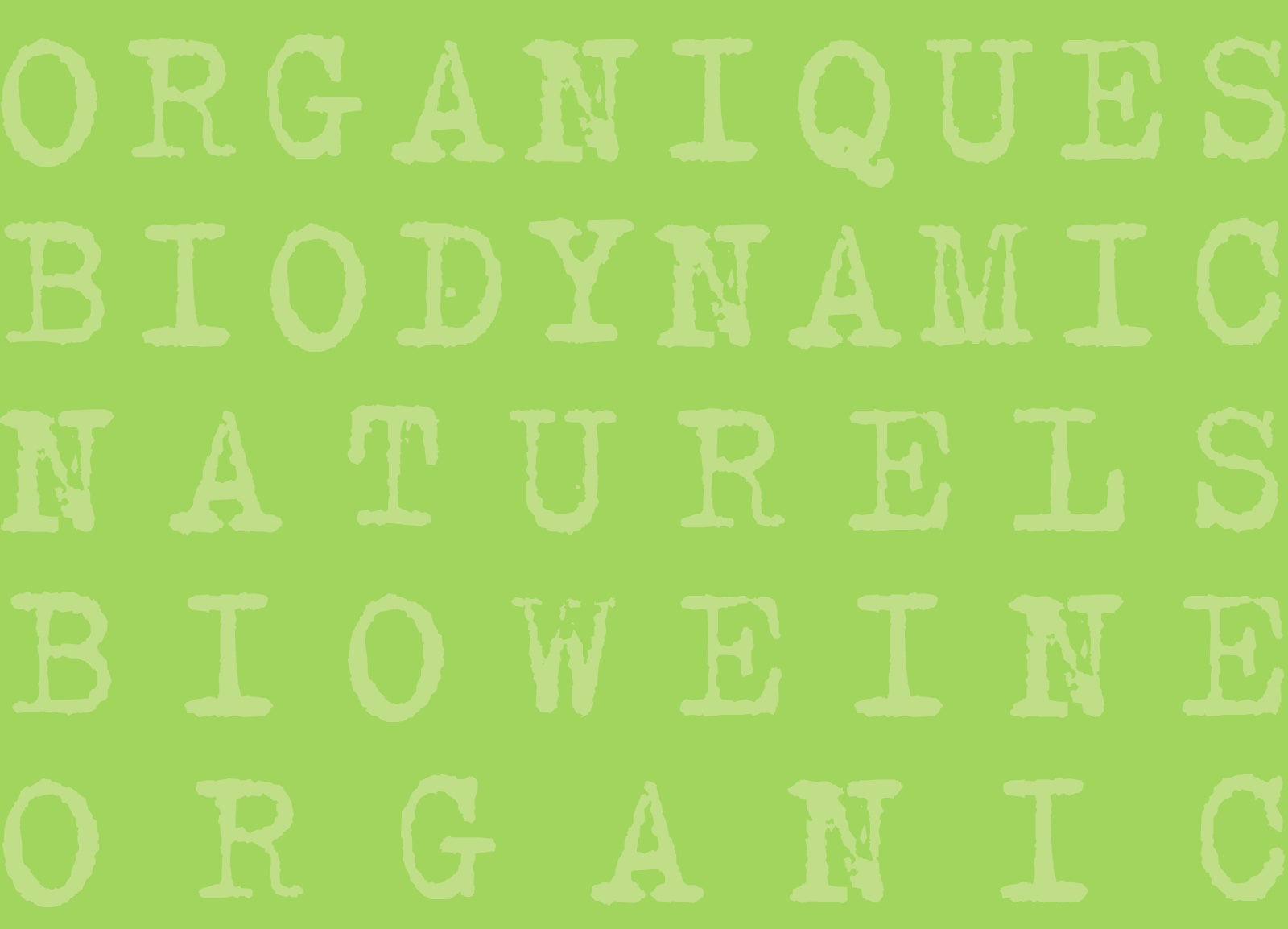 organic, biodynamic, natural, sustainable
